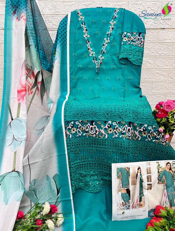 Saniya Rangrasiya chikankari Vol 8 catalog pure pakistani suits online