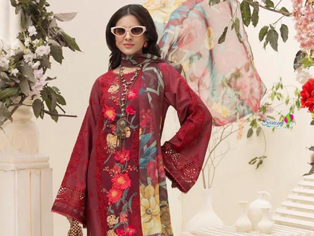 Saniya Zaria Vol 25 catalog palazzo pant suit design 2025 pakistani