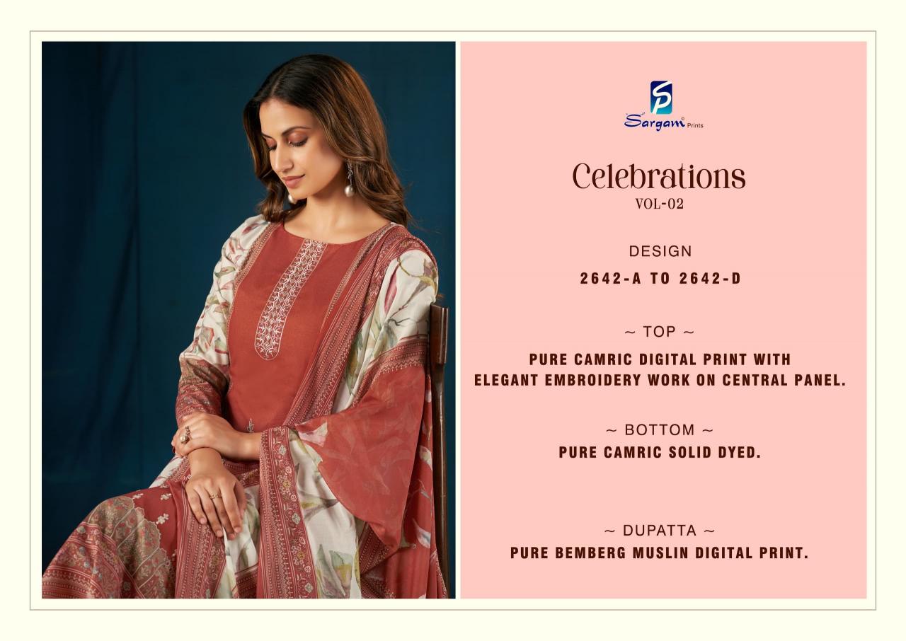 Sargam Celebration vol 2 catalog dress material wholesale market online