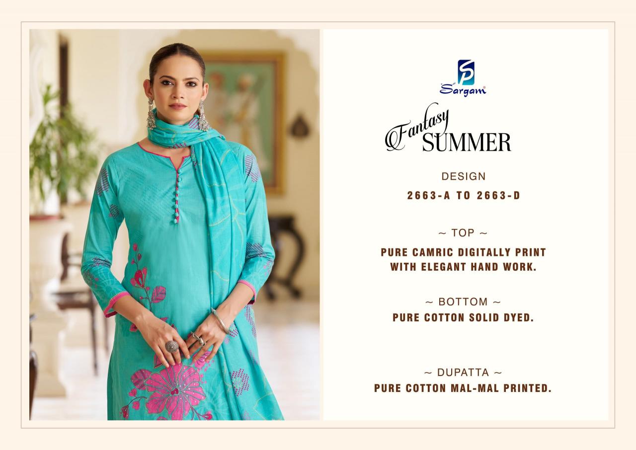Sargam Fantacy Summer catalog wholesale dress material suppliers in surat