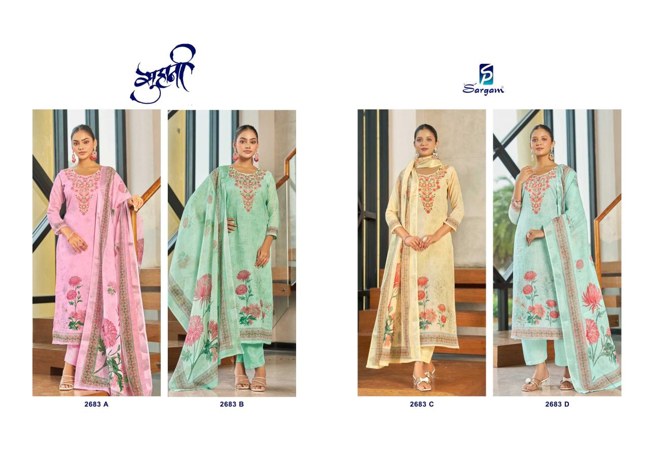 Sargam Suhani catalog dress material wholesale market in thrissur
