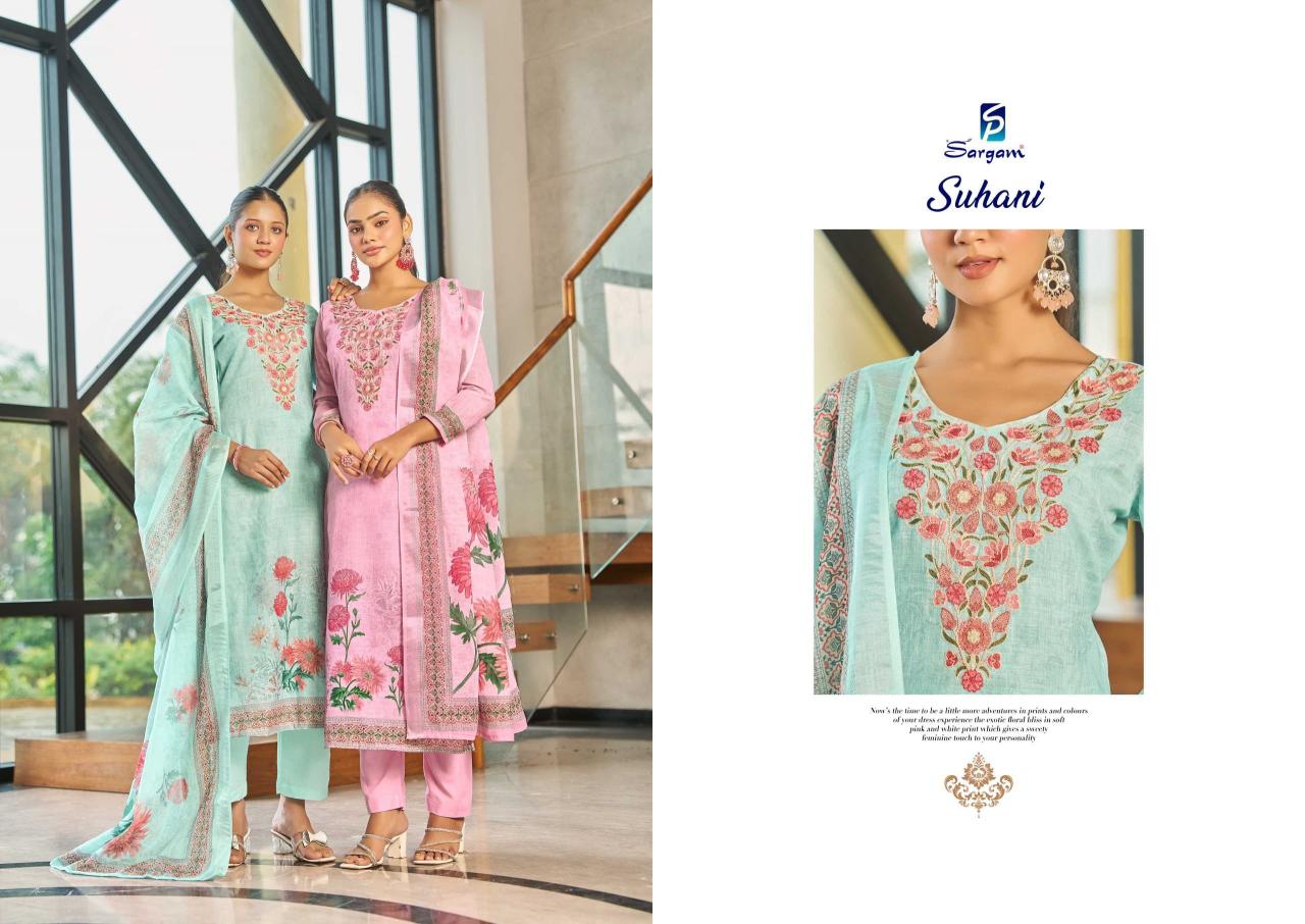 Sargam Suhani catalog dress material wholesale market in thrissur