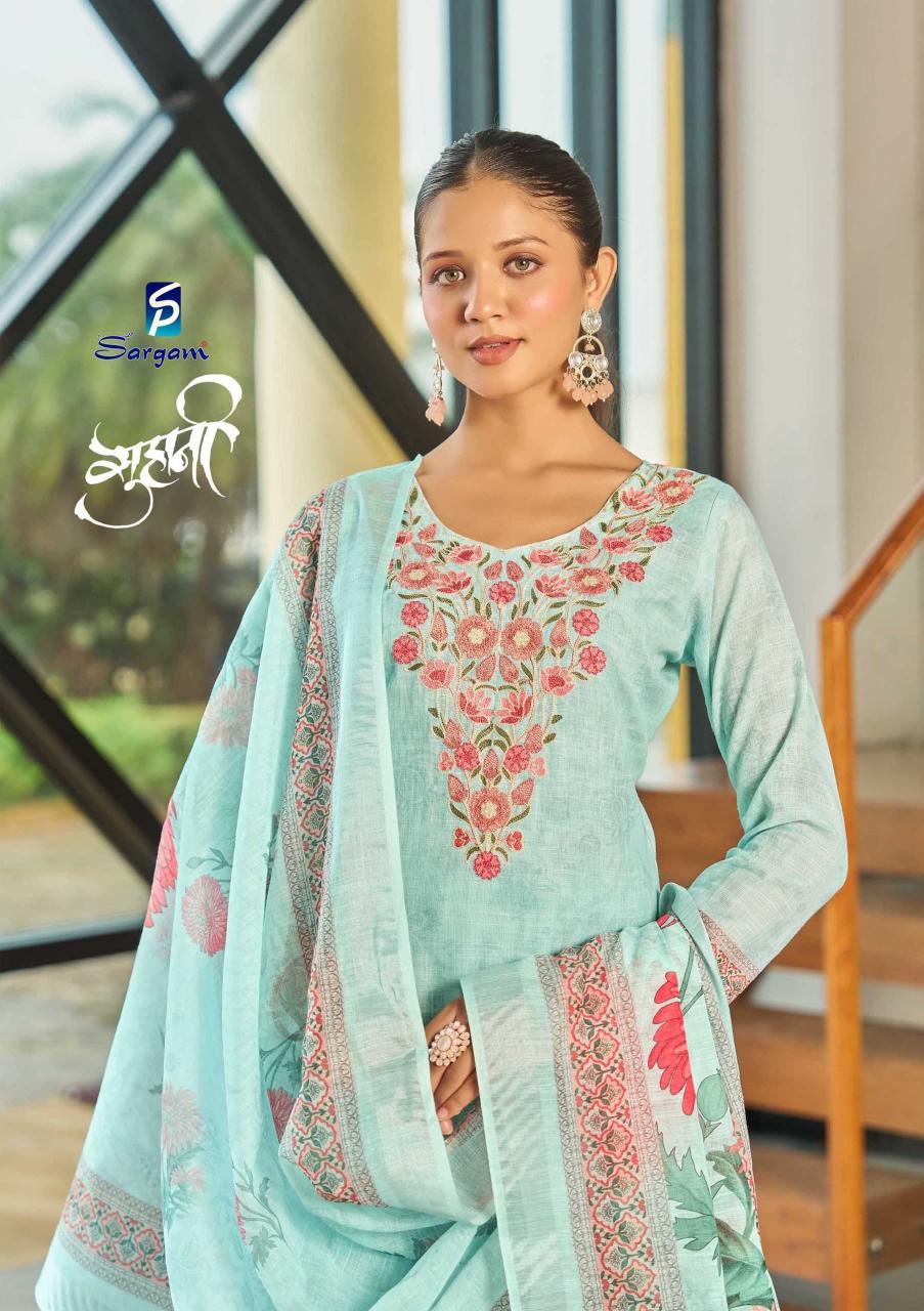 Sargam Suhani catalog dress material wholesale market in thrissur