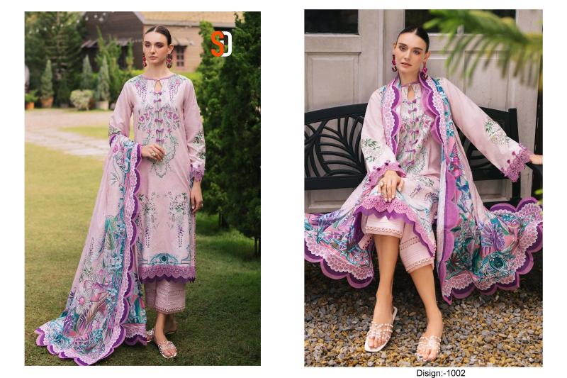Sharaddha Jade Urbane vol 1 Catalog Chiffon Duppatta pakistani unstitched salwar suits