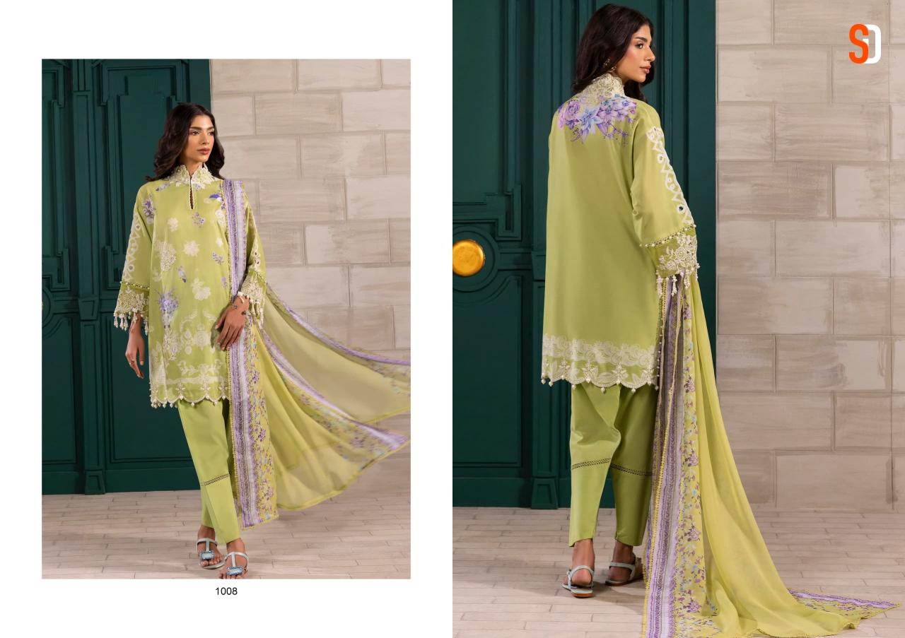 Sharaddha Muzlin Sana Safinaz catalog Chiffon Duppatta pakistani bridal suits images