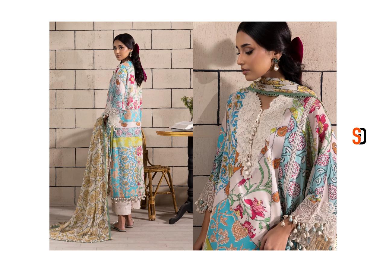 Sharaddha Muzlin Sana Safinaz catalog Chiffon Duppatta pakistani bridal suits images