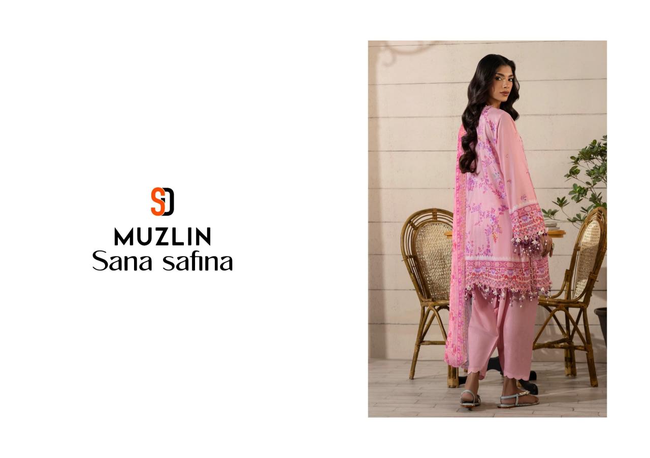 Sharaddha Muzlin Sana Safinaz Catalog Cotton Duppatta pakistani bridal suits in india