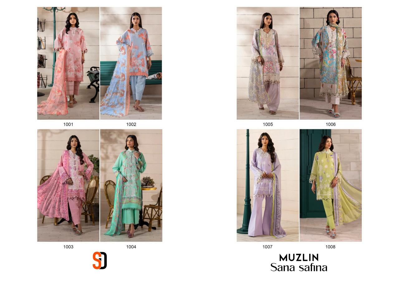 Sharaddha Muzlin Sana Safinaz Catalog Cotton Duppatta pakistani bridal suits in india