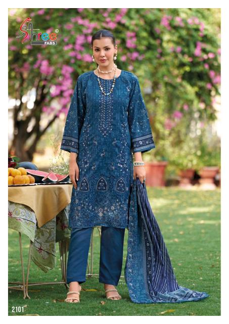 Shree Fabs Bin Saeed Lawn Collection Vol 21 catalog pakistani wholesale suits india