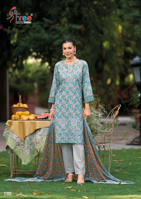 Shree Fabs Bin Saeed Lawn Collection Vol 21 catalog pakistani wholesale suits india