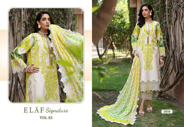 Shree Fabs Elaf Signature Vol 2 catalog Chiffon Duppatta pakistani designer suits online shopping uk