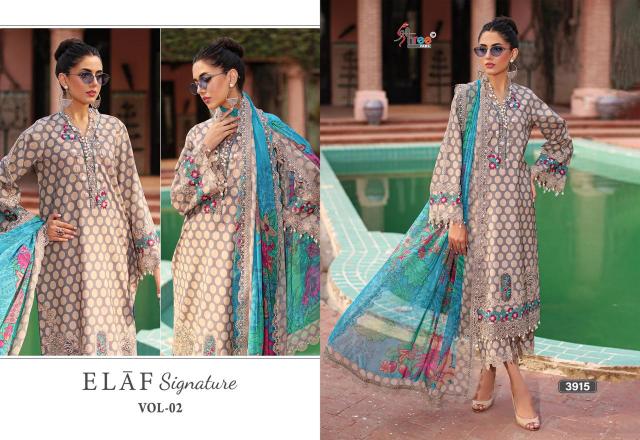 Shree Fabs Elaf Signature Vol 2 catalog Chiffon Duppatta pakistani designer suits online shopping uk