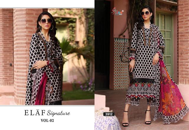 Shree Fabs Elaf Signature Vol 2 catalog Chiffon Duppatta pakistani designer suits online shopping uk