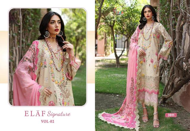 Shree Fabs Elaf Signature Vol 2 catalog Chiffon Duppatta pakistani designer suits online shopping uk