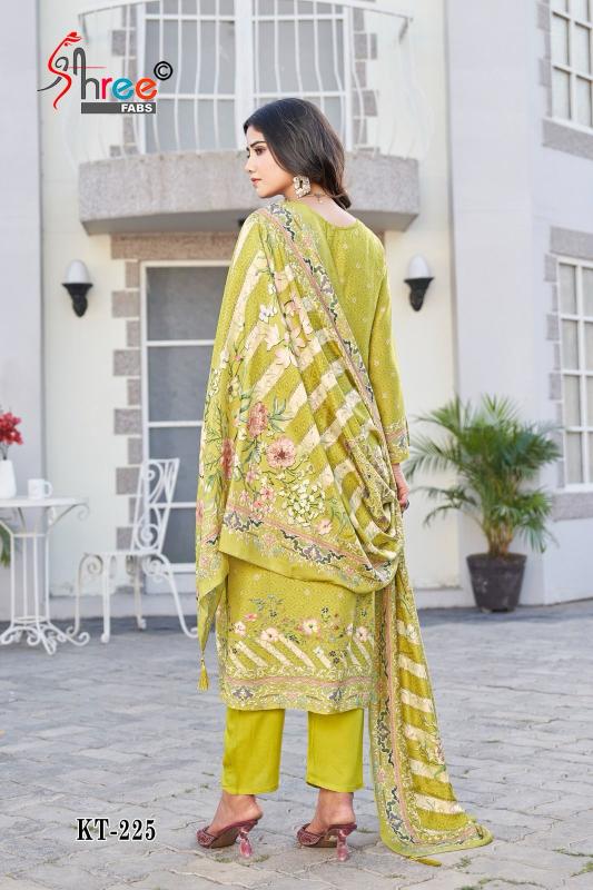 Shree Fabs KT 225 Catalog pakistani straight cut suits images