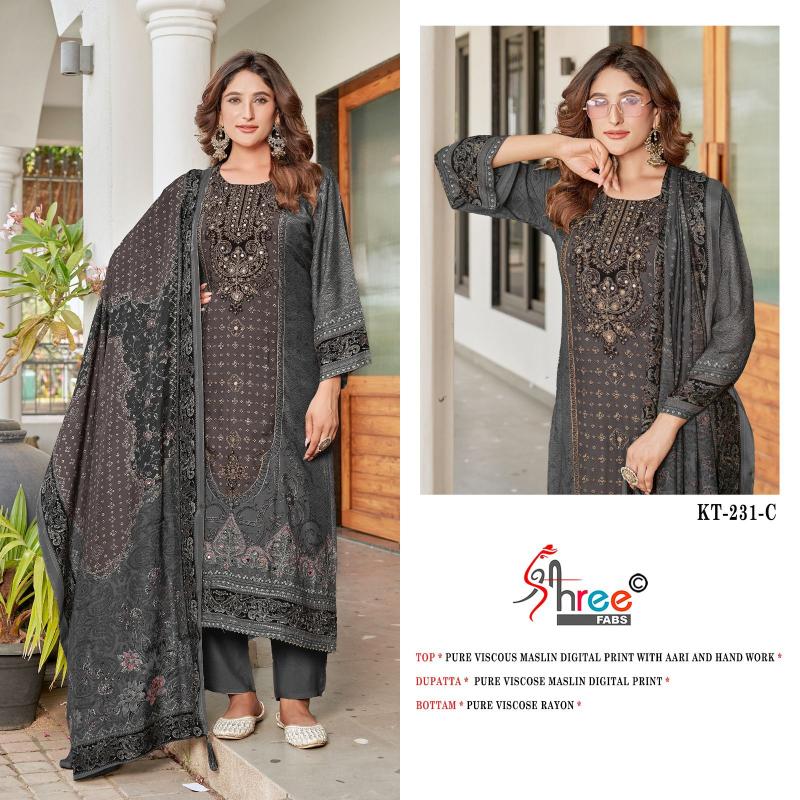 Shree Fabs KT 231 Catalog pakistani suits style images