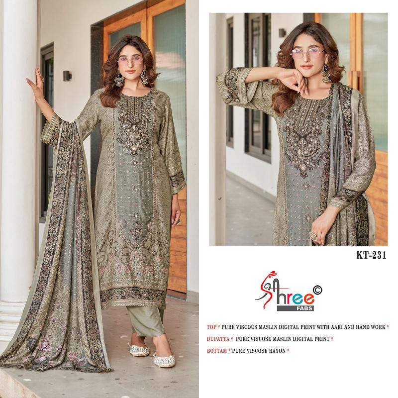 Shree Fabs KT 231 Catalog pakistani suits style images