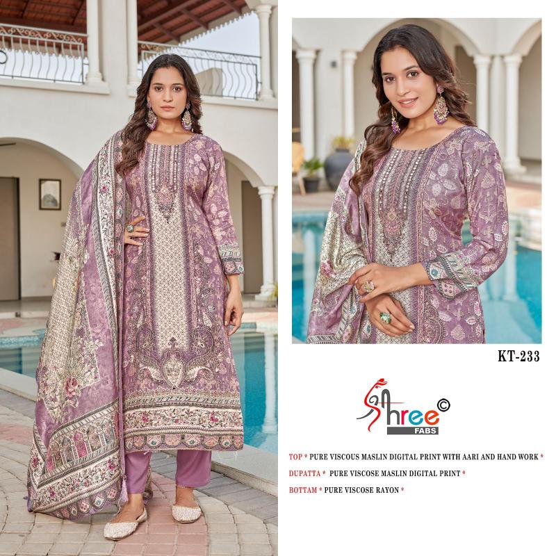 Shree Fabs KT 233 Catalog pakistani ladies suit collection