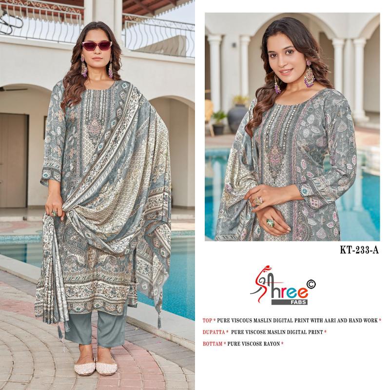 Shree Fabs KT 233 Catalog pakistani ladies suit collection