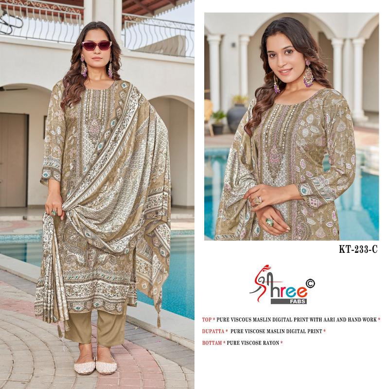 Shree Fabs KT 233 Catalog pakistani ladies suit collection