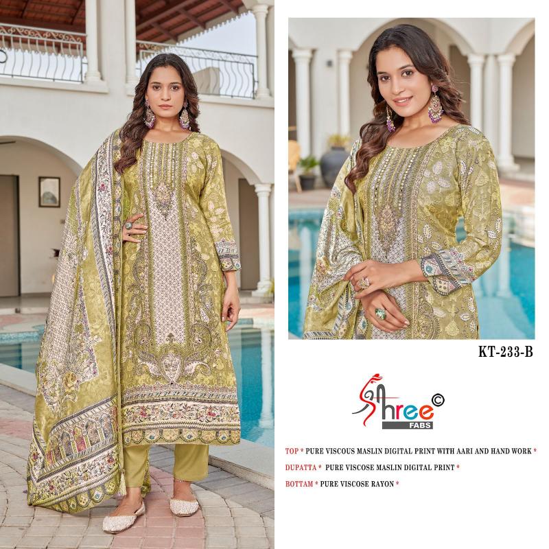 Shree Fabs KT 233 Catalog pakistani ladies suit collection