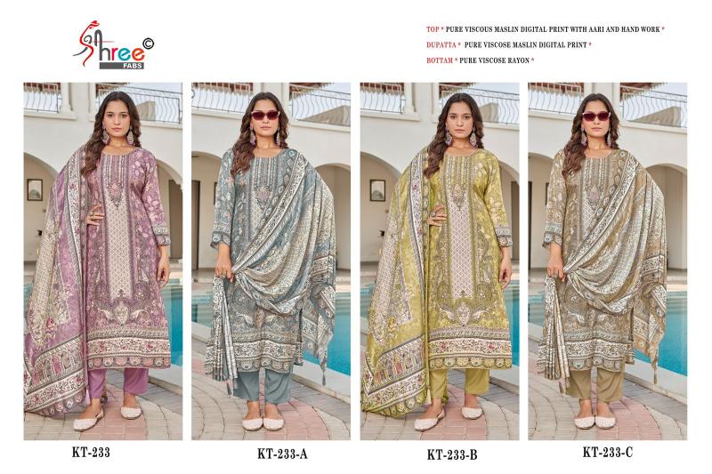 Shree Fabs KT 233 Catalog pakistani ladies suit collection