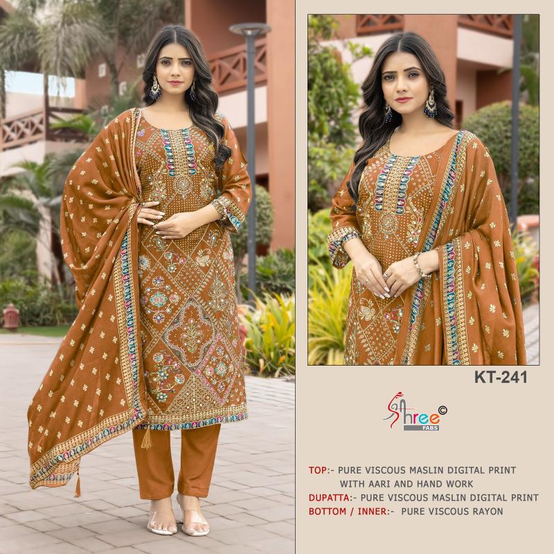 Shree Fabs KT 241 catalog pakistani wholesale suits delhi
