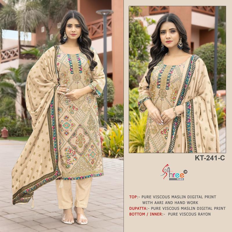 Shree Fabs KT 241 catalog pakistani wholesale suits delhi