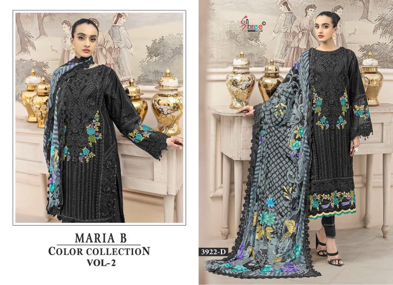 Shree Fabs Mariya B color collection vol 2 catalog Chiffon Duppatta pakistani replica suits in delhi