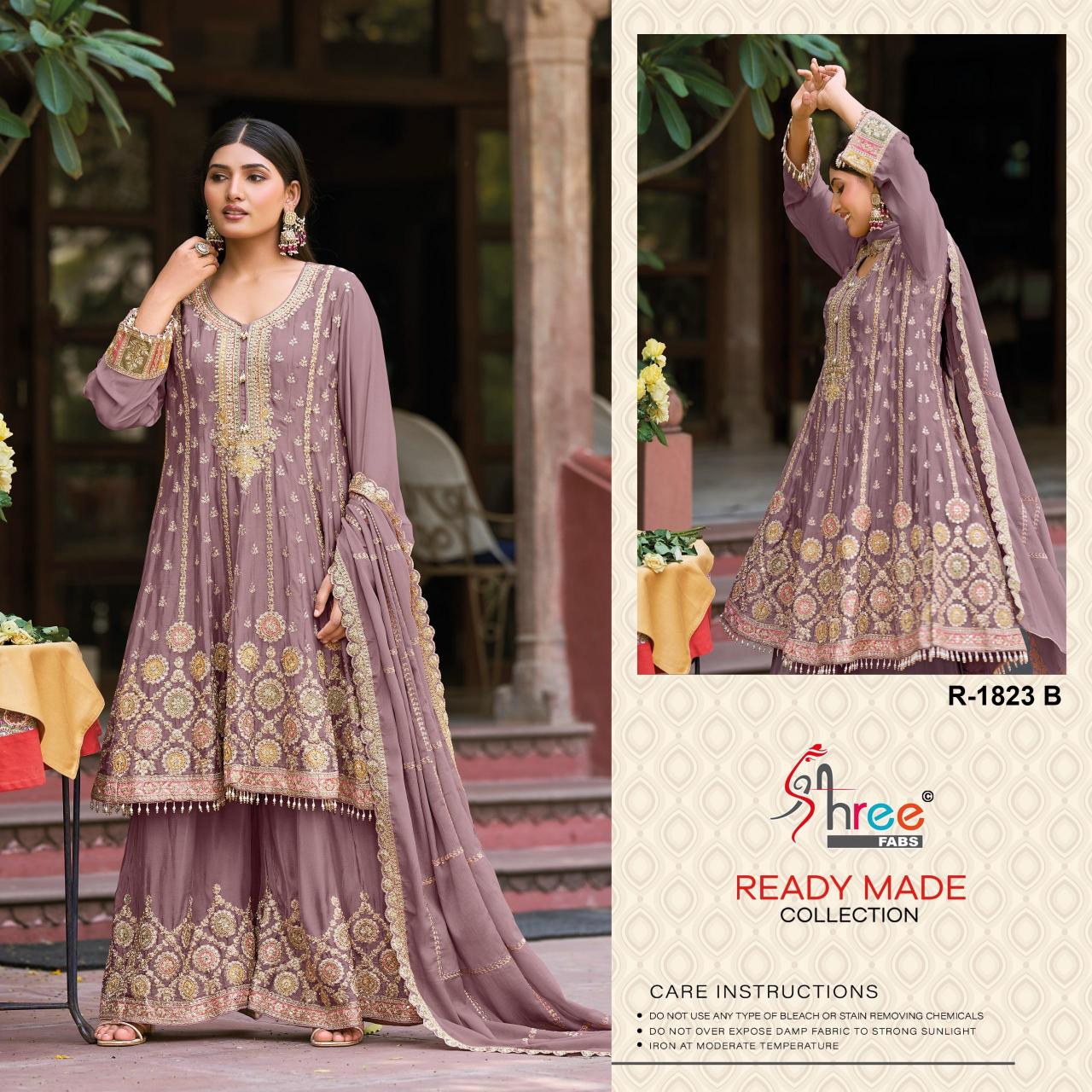 Shree Fabs R 1823 catalog pakistani palazzo suit online india