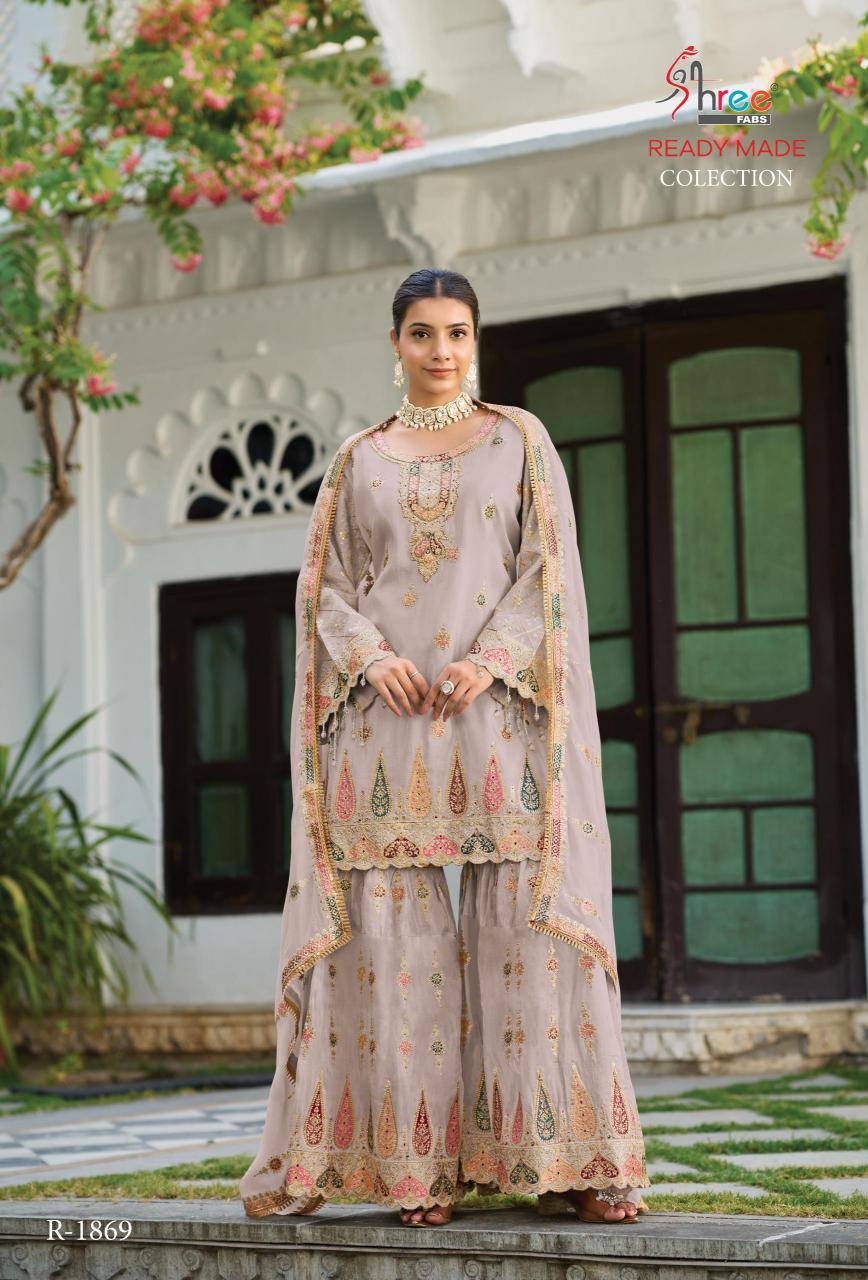Shree Fabs R 1869 catalog pakistani party wear suits with price