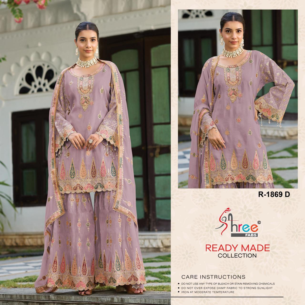 Shree Fabs R 1869 catalog pakistani party wear suits with price