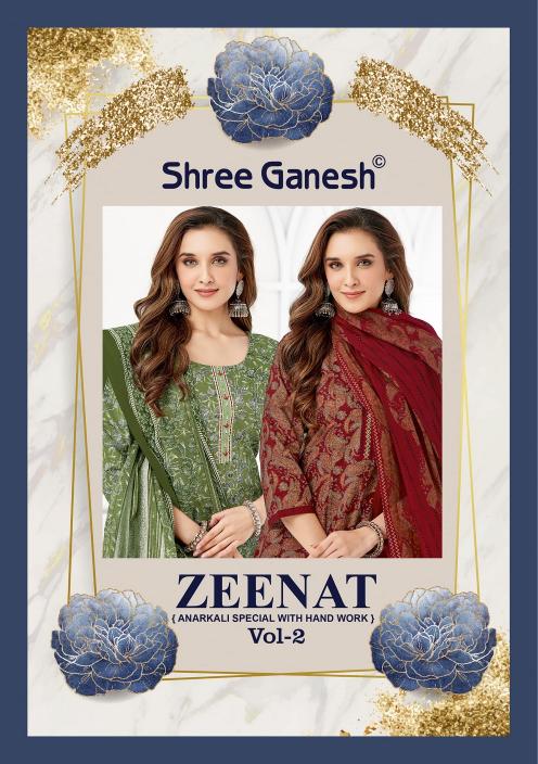 Shree Ganesh Zaanat Vol-2 – Anarkali Style Kurti Pant With Dupatta - Wholesale Catalog