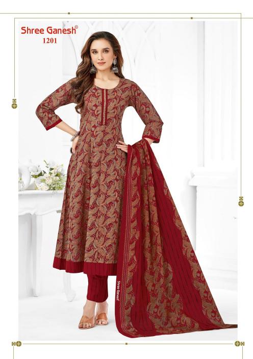 Shree Ganesh Zaanat Vol-2 – Anarkali Style Kurti Pant With Dupatta - Wholesale Catalog