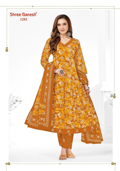 Shree Ganesh Zaanat Vol-2 – Anarkali Style Kurti Pant With Dupatta - Wholesale Catalog