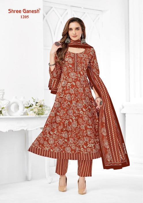 Shree Ganesh Zaanat Vol-2 – Anarkali Style Kurti Pant With Dupatta - Wholesale Catalog