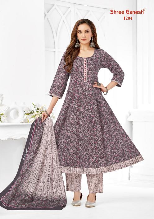 Shree Ganesh Zaanat Vol-2 – Anarkali Style Kurti Pant With Dupatta - Wholesale Catalog