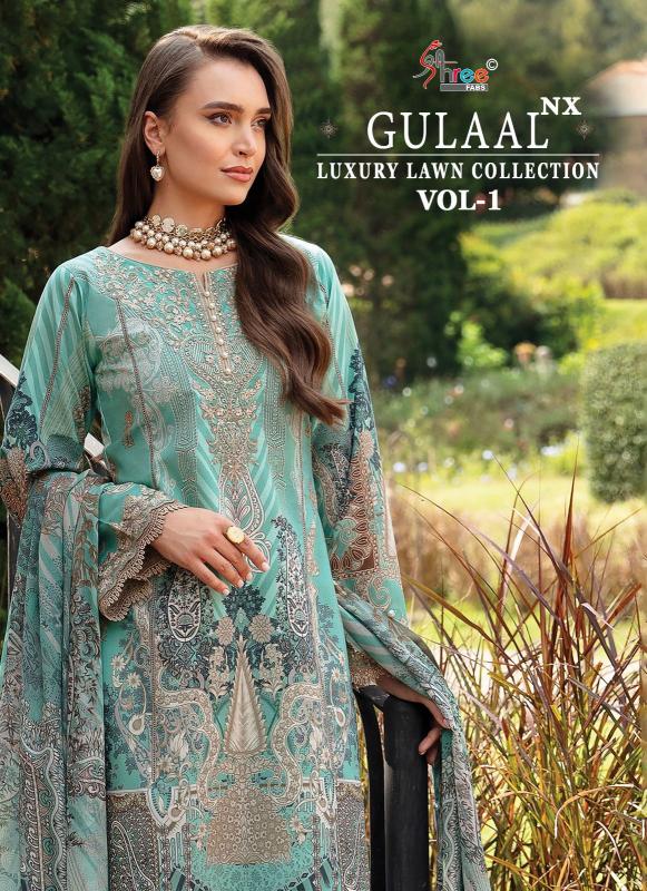 Shree Gulaal Luxury Lawn Vol 1 Nx Catalog bridal pakistani salwar suits