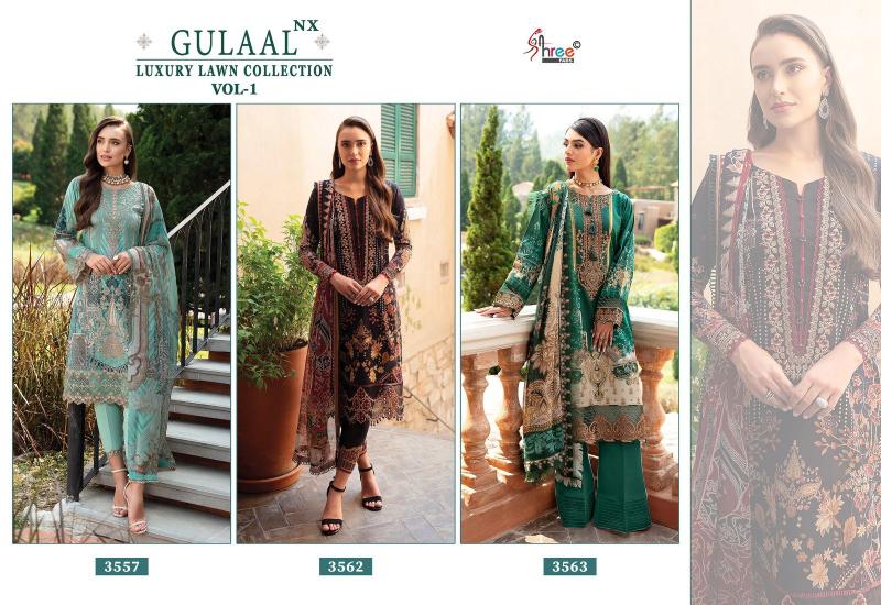 Shree Gulaal Luxury Lawn Vol 1 Nx Catalog bridal pakistani salwar suits