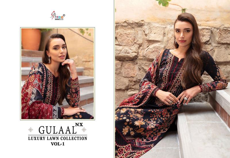 Shree Gulaal Luxury Lawn Vol 1 Nx Catalog bridal pakistani salwar suits