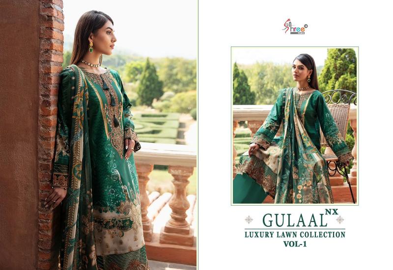 Shree Gulaal Luxury Lawn Vol 1 Nx Catalog bridal pakistani salwar suits