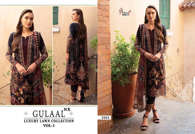 Shree Gulaal Luxury Lawn Vol 1 Nx Catalog bridal pakistani salwar suits