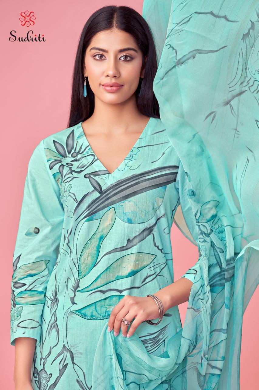 Sudriti Shugam Catalog wholesale unstitched salwar kameez suppliers