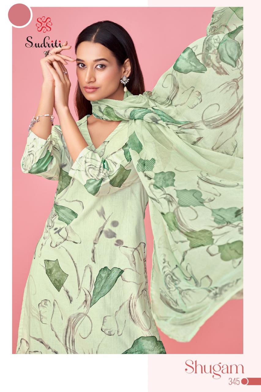 Sudriti Shugam Catalog wholesale unstitched salwar kameez suppliers