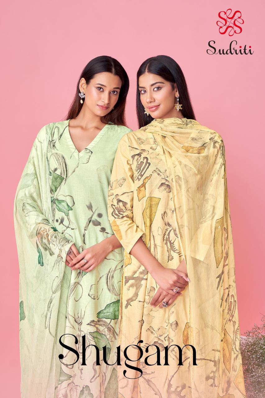 Sudriti Shugam Catalog wholesale unstitched salwar kameez suppliers