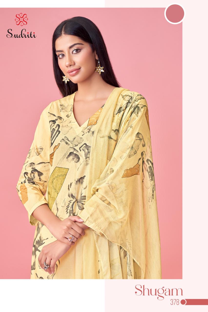 Sudriti Shugam Catalog wholesale unstitched salwar kameez suppliers