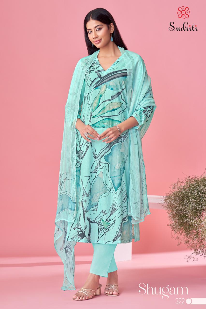 Sudriti Shugam Catalog wholesale unstitched salwar kameez suppliers