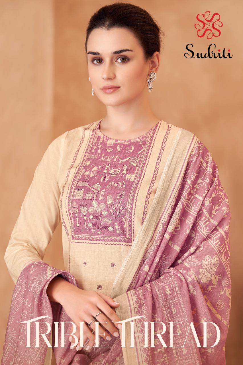 Sudriti Trible Thread Catalog designer salwar kameez wholesale in mumbai