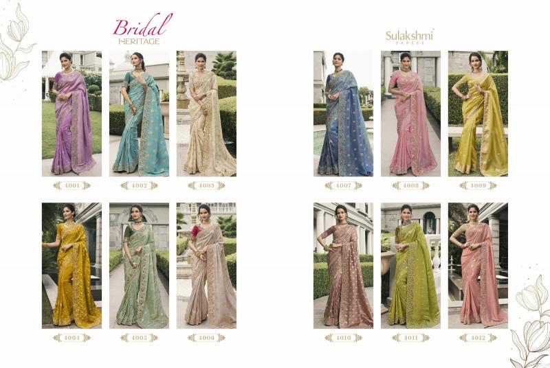 Sulakhmi Birdal Heritage catalog surat saree centre wholesale