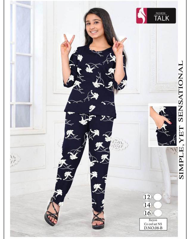 Summer Special KIDS CO ORD SET VOL.PC 08 NS kids wear in wholesale
